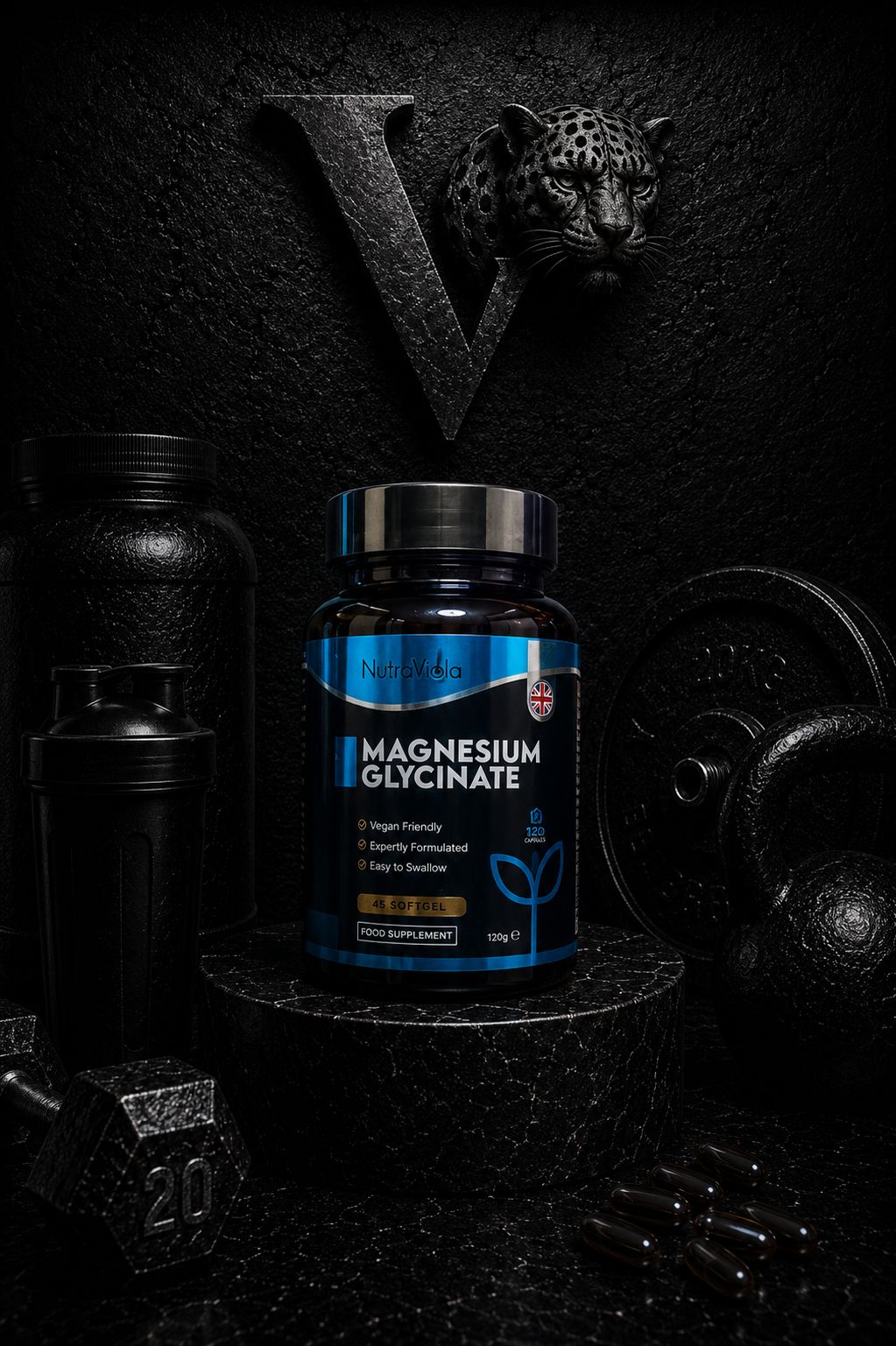 NutraViola Magnesium Glycinate (120g)