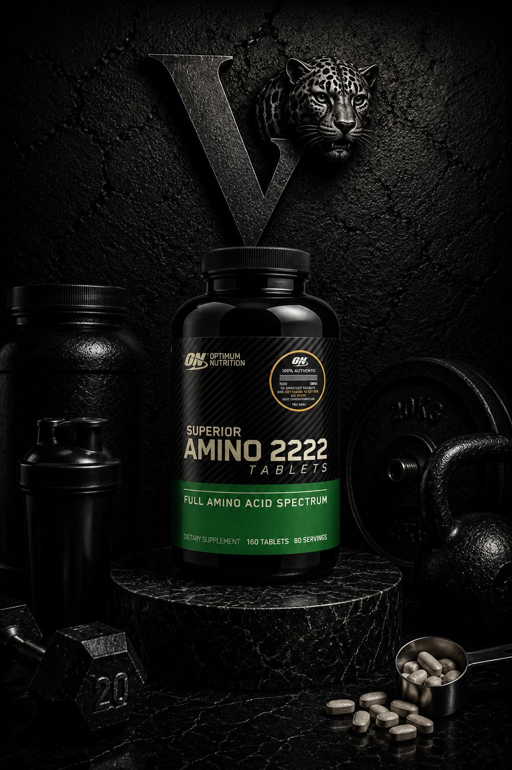Optimum Nutrition Superior Amino 2222 (160 Tablets)
